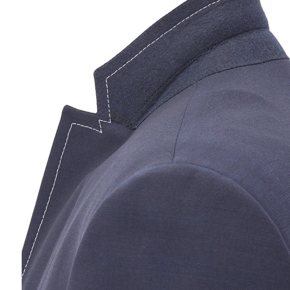 Hugo Boss Rawen Topstitch Navy Wool Sportcoat - Picture 4 of 6